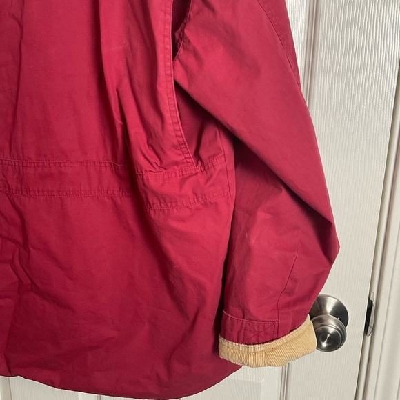 J.CREW 90's field jacket Size: L Red Men Red Jacket with Beige Collar - Picture 7 of 10